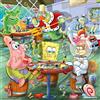 Ravensburger Erwachsenenpuzzle 500 Teile - Spongebob Schwammkopf - Spieleabend in der Krossen Krabbe