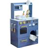 Teamson Kids Cucina in Legno Blu per Bambini | Giochi di ruolo