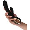 TOYZ4LOVERS Vibratore Rabbit Twin Touch NERO