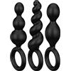 SATISFYER Plug Anali Booty Call Set NERO