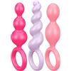 SATISFYER Plug Anali Booty Call Set ROSA