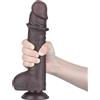 LOVETOY Dildo Realistico Chocolate 24 cm