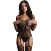 SHOTS Tuta Sexy Fishnet And Lace