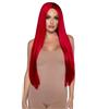 LEG AVENUE Parrucca Sexy Long Straight Center ROSSO