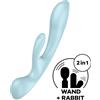 SATISFYER Vibratore Rabbit Triple Oh CELESTE
