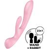 SATISFYER Vibratore Rabbit Triple Oh ROSA