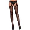 LEG AVENUE Calze Sexy Garter Belt Nero