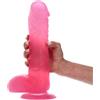 Dildo XXL Jelly Lucio 28 cm ROSA TRASPARENTE