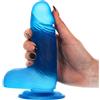 TOYZ4LOVERS Dildo Realistico Jelly Giacomo 17 cm BLU TRASPARENTE