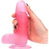 TOYZ4LOVERS Dildo Realistico Jelly Giacomo 17 cm ROSA TRASPARENTE