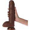 TOYZ4LOVERS Dildo XXL Bruto 31,5 cm MARRONE