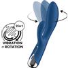 SATISFYER Vibratore Rabbit Spinning 1 BLU