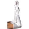 LEG AVENUE Guanti Sexy Extra Long Satin Bianco
