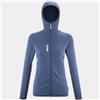 MILLET fusion grid fullzip hoody sweater woman - DENIM