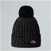 THE NORTH FACE Berretto Cosy Chunky Cabin - BLACK WHITE DUNE