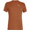 SALEWA Puez Melange Dry'ton T-Shirt uomo - BOMBAY BROWN MELANGE