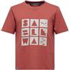 SALEWA Kids Maglietta con Grafica - ETRUSCAN RED
