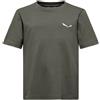 SALEWA Kids Maglietta con Grafica - FADED GREEN