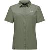 SALEWA Puez Camicia Maniche Corte donna - FADED GREEN