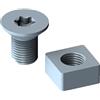 ATK BINDINGS ATK Kit Viti+bulloni per Slitte di Regolazione Posteriori R01 - Grigio