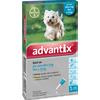 Advantix Spot-On Per Cani da 4 a 10 Kg Elimina e Repelle Zecche, Pulci e Pidocchi 1 pipetta