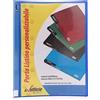 Alevar Portalistino 60 Buste Personalizzabile su Dorso e Copertina, In Plastica, Formato A4, Colore Blu