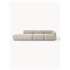 Westwing Collection Chaise longue componibile 4 posti in bouclé Sofia - Beige