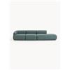 Westwing Collection Chaise longue componibile 4 posti in bouclé Sofia - Blu