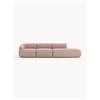 Westwing Collection Chaise longue componibile 4 posti in bouclé Sofia - Rosso