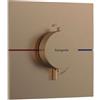hansgrohe ShowerSelect Comfort E - Miscelatore termostatico incasso, Rubinetto termostatico, Termostato quadrato, per la valvola ShowerSelect Comfort, bronzo spazzolato