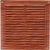 Amig - Griglia quadrata in plastica con zanzariera| Griglie di ventilazione per presa d'aria | Adatto per soffitto cucina e bagno | Dimensioni: 200 x 200 MM | Colore: Sapelli