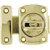 Amig - Perno sovrapposto - 40 x 56 mm - Adatto per porte di passaggio in legno - Chiusura cilindrica girevole - Chiusura per bagno, camera da letto o ufficio - Chiusura di sicurezza - Zama dorato