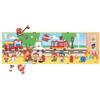 Janod - Magnéti'Stories Pompieri - Gioco Educativo Magnetico 30 Calamite - Giocattolo per Bambini in Cartone FSC - Sviluppa l'Immaginazione e la Manualità - dai 3 Anni, J05453