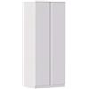 Iconico Home MIK Modern, Armadio a 2 ante con maniglia integrata, Guardaroba, Camera da letto, Soggiorno, 80x55,5xh190,5 cm, Bianco