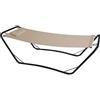 Garden Friend Amaca da Giardino Java con Supporto in Acciaio e Telo pvc Beige 210x80x65 cm