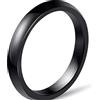 Jude Jewelers - Fede nuziale classica in ceramica bianca, 3 mm, impilabile, Ceramica Metallo, Semplice