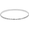 Silverly Braccialetti Rotondi Impilabili in Argento Sterling per Donna, 925 Massiccio, 3mm | Gioielli Martellati per Donna | Braccialetti Sottili e Minimalisti in Argento per Ragazze Adolescenti