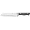 Lagostina Virtuoso, Coltello Santoku 18cm, Versatile, Robusto e Resistente, Lama in Acciaio Inox, Manico Ergonomico Rivettato con Rinforzo, Elevata Affilatura, Taglio senza sforzo