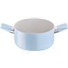 Lagostina Brezza, Casseruola Fonda a 2 Maniglie Antiaderente Ø 20 cm, Rivestimento Mineralia, Indicatore di Calore Thermo-Signal, Manici Rivettati, Compatibile con Induzione