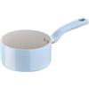 Lagostina Brezza, Casseruola Fonda con Manico Lungo Antiaderente Ø 16 cm, Rivestimento Mineralia, Indicatore di Calore Thermo-Signal, Manico Rivettato, Compatibile con Induzione