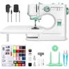 Ykall Macchina per Cucire con Tavolo di Scorrimento - Elettrica, Portatile, 12 Punti, 2 Velocità, Luce LED, Pedale e Kit Accessori - Ideale per Principianti, Bambini, Fai-da-te e Casa