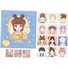 SZLIFE Libro Adesivi Viso Album Make Up Sticker Book Quaderno Attività Bambina Libro Creativo Principessa Carta Colorata Permette Attività Educativa Manuale, Ragazza antica