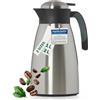Blumtal caraffa Termica 2 litro - Thermos Acqua Calda Senza BPA con Sistema di Chiusura Quick Tip - caraffa Termica caffè e tè a Prova di perdite per Un Isolamento di Lunga Durata - 2l - acciao