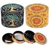 Suuwwn 2 Pezzi Grinder 50 mm Spezie Macina Tritino Spezie Grinder in Metallo con Setaccio per Polline, Coperchio Magnetico e Raschietto