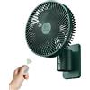 LEMOISTAR Ventilatore oscillante da parete da 20,3 cm, con telecomando, timer e 4 impostazioni di velocità, inclinazione regolabile, cavo da 70 pollici, ultra silenzioso, potente, 7 pale, facile da pulire per