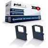 Print-Klex - 2 nastri per etichette compatibili con Oki ML 5590 Oki Microline 5500 Series 5520 5520 eco 5521 5521 eco 5590 5590 eco 5591 5591 eco 5500 Series 5520 eco 55210 11263. 01 Ribbon Color