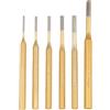 Lecreatekit Set di 6 scalpelli a freddo, utensili da taglio per pietra, mattoni, cemento, con custodia (B)