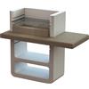 Barbecue in muratura Agadir griglia 67 cm 125x64x110 cm grigio cemento