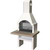 Barbecue in muratura Adige legna e carbonella piano lavoro 103x80 cm