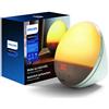 PHILIPS HF3519/01 Wake-up Light (Funzione Alba Solare, Radio FM Digitale, Sveglia con Luce Diurna), Bianco